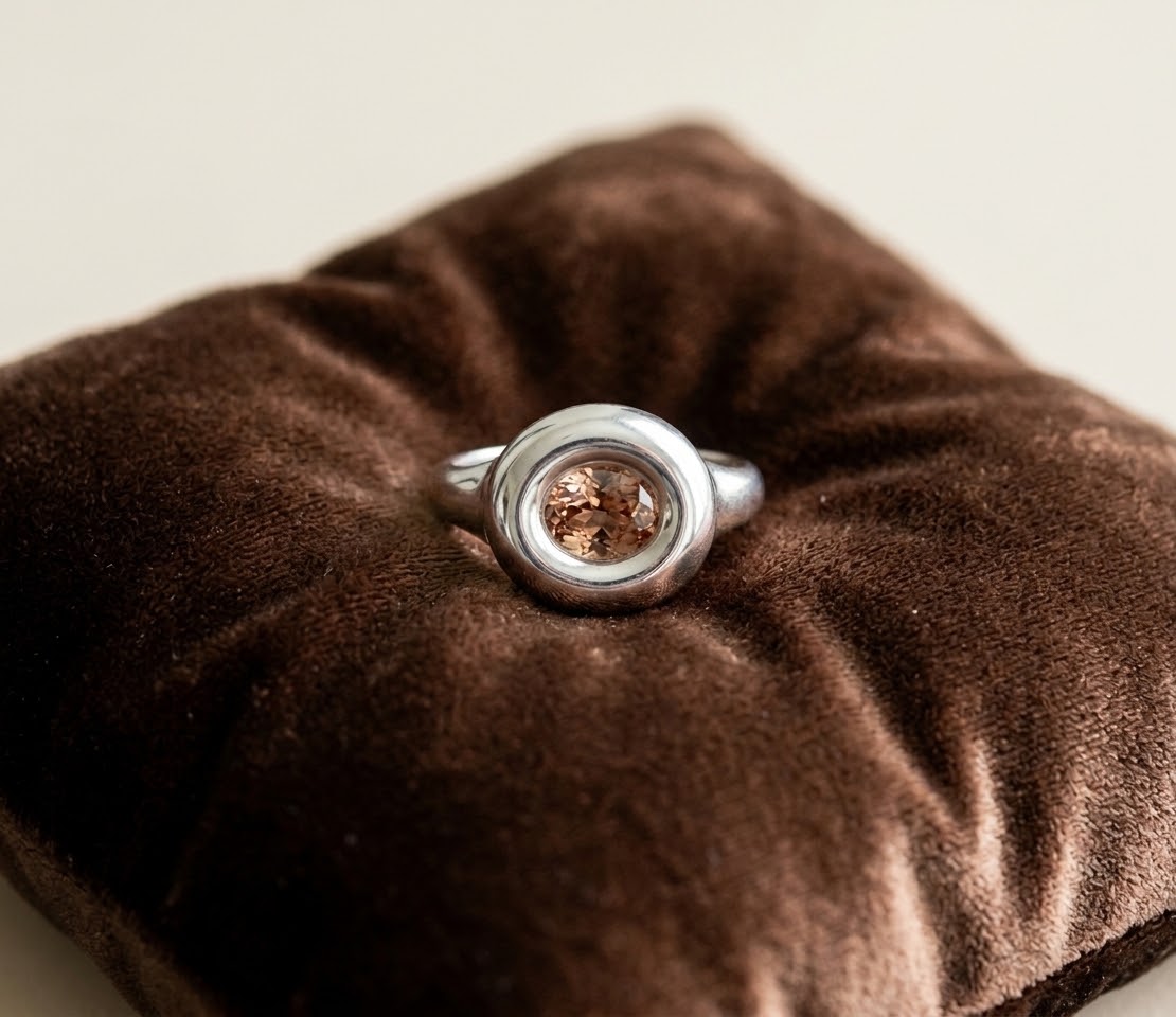 Brown Capsule Exclusive With Natural Cambodian Zircons