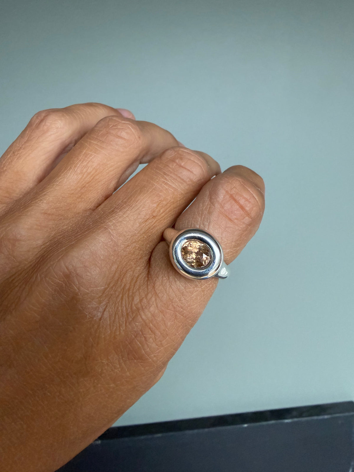 Brown Capsule Exclusive With Natural Cambodian Zircons