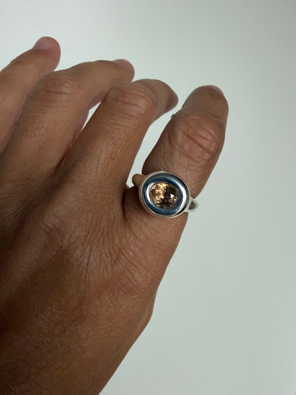 Brown Capsule Exclusive With Natural Cambodian Zircons