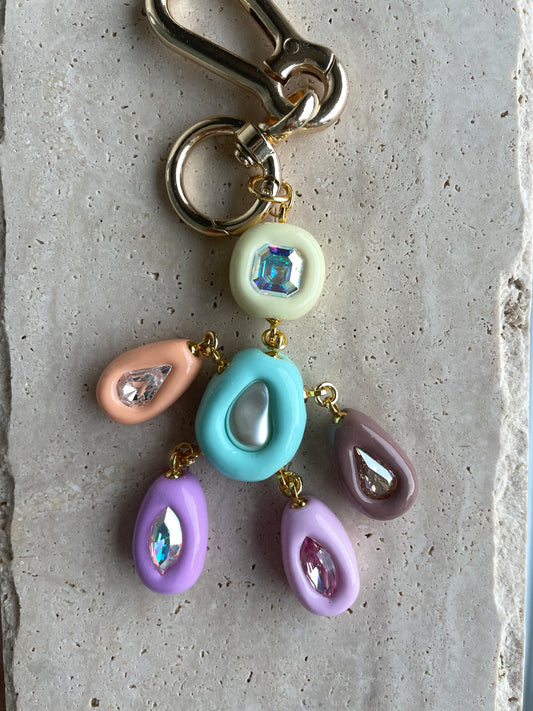 Pastel Colors Bag Charm